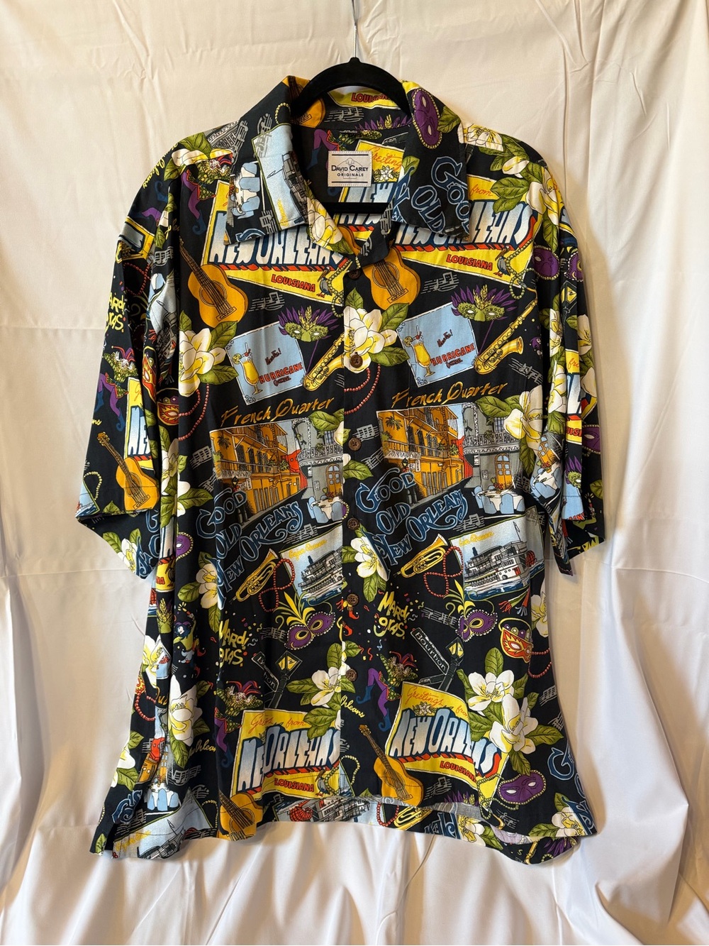 Dave Carey New Orleans Print Short-Sleeve Shirt